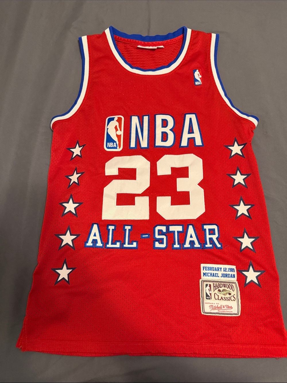 Mitchell & Ness Red NBA All-Star #23 Micheal Jordan Jersey